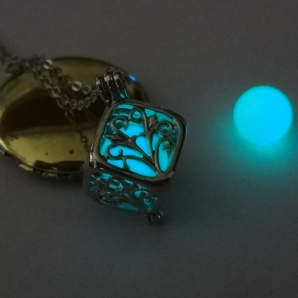 Glow Dark Necklace Pendant, Glow Dark Tree Life Pendants