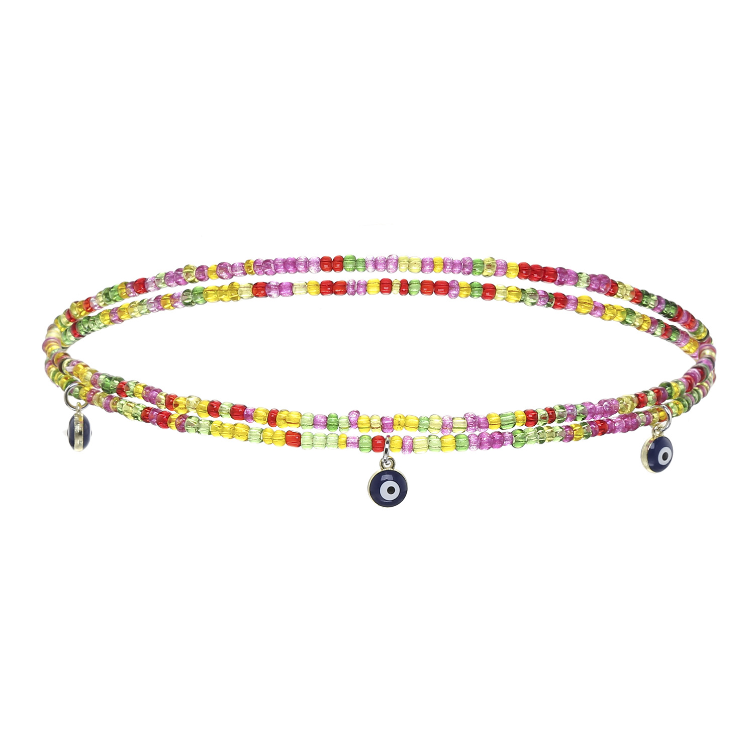 Colorful Beaded Body Chain Elastic String Waist Chain