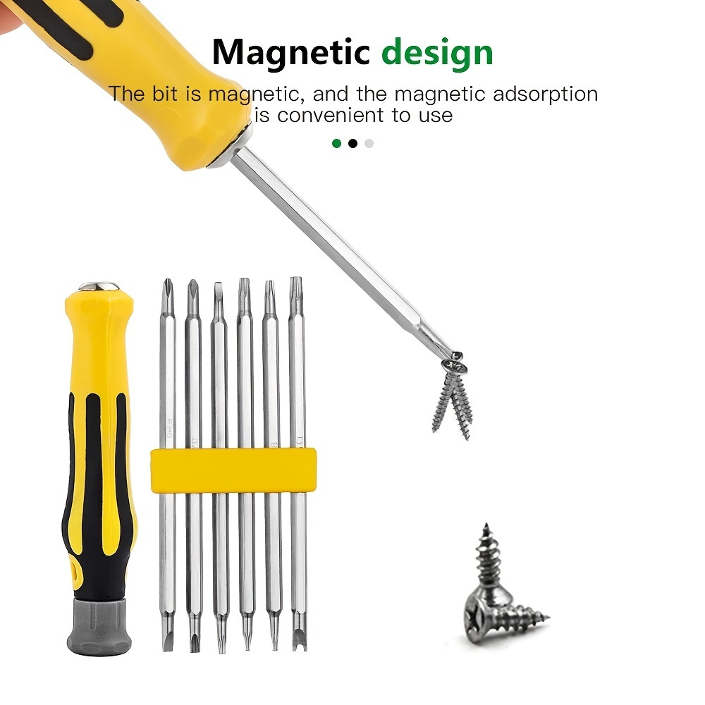 

12-in-1 Magnetic Screwdriver Set: The Ultimate Tool For Repair & Maintenance!