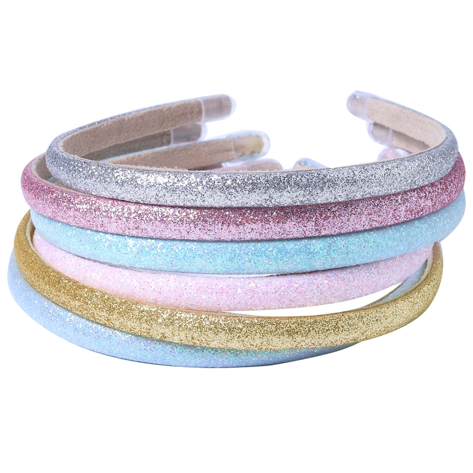 Damen Stirnbänder Mit Pailletten - Elastische Haarbänder Für Sport & Alltag
