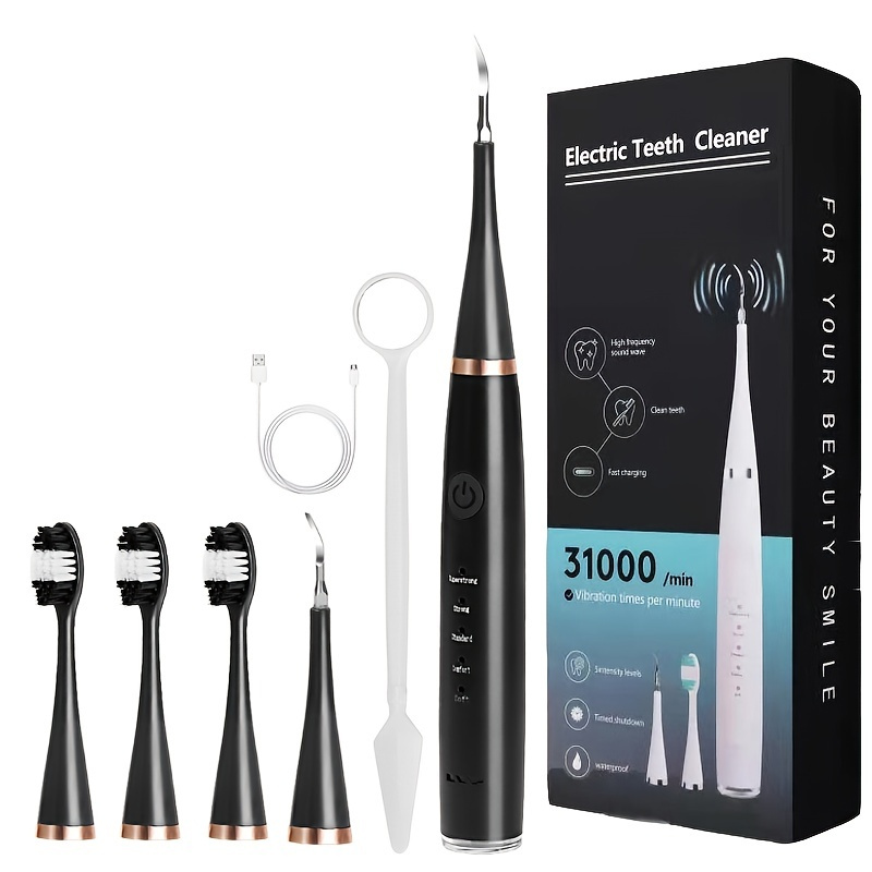 

3 In 1 Smart Electric Toothbrush Set, With 5 Brush Heads, Tooth Care Artifact Deep Cleaning Ipx7 Waterproof Travel Sensitive Domestic Premium Fashion Toothbrush Gifts Package