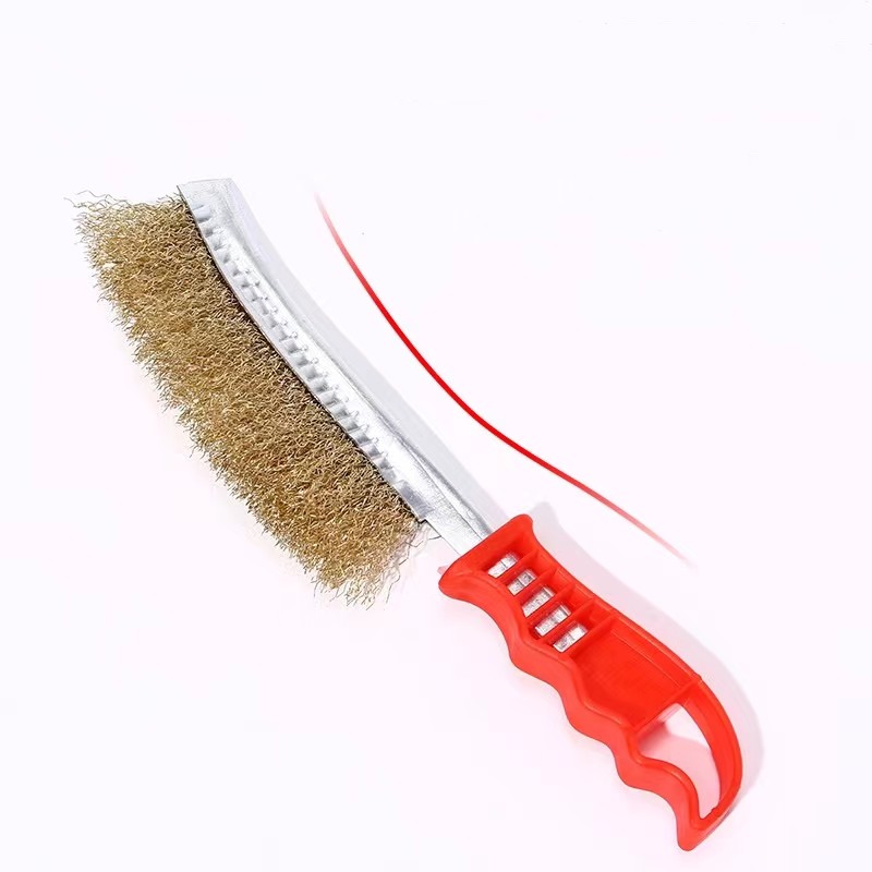 Stainless Steel Hand Brush Plastic Handle Brass Wire Brush Temu