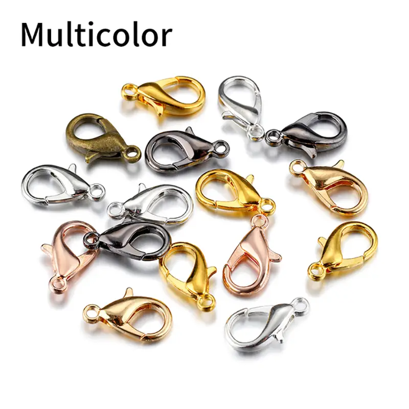 Golden Silvery Colour Lobster Clasp Hooks Connector Diy - Temu