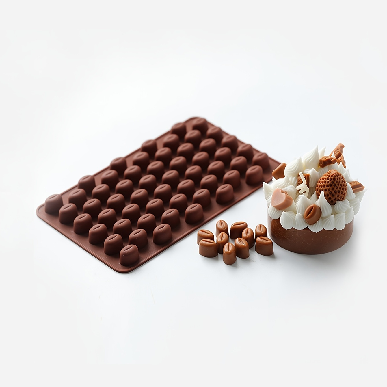 1pc Mini moule à chocolat en forme de grain de café pour - Temu Canada