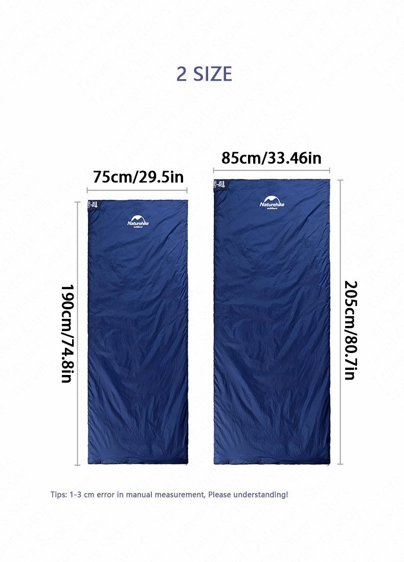 Saco de dormir ultraligero para clima cálido Agemore, forma rectangular,  190,5 cm de largo x 76 cm de ancho, para acampar al aire libre, ir de