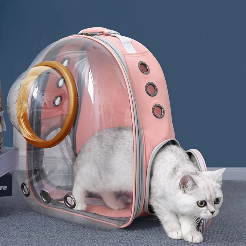 Pet Backpack Carrier For Cat, Space Capsule Design Pet Shoulder Bag,  Breathable Portable Cat Travel Bag - Temu France