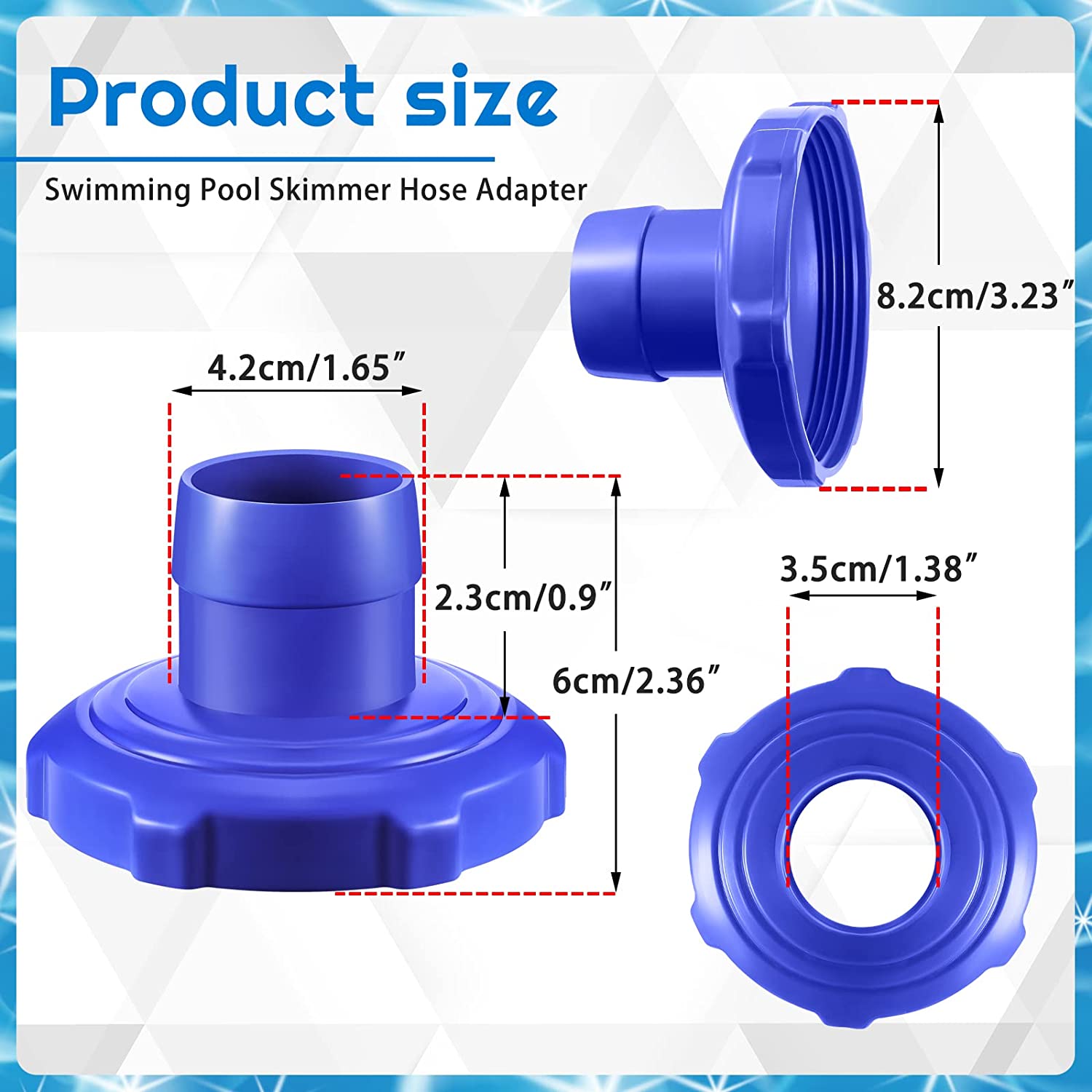 4PCS Poolschlauch Adapter,Pool Adapter,Adapter für Intex Pool