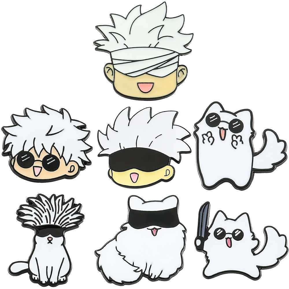 Jujutsu Kaisen Yuta Okkotsu Gojo Satoru Cat Enamel Pins - Temu