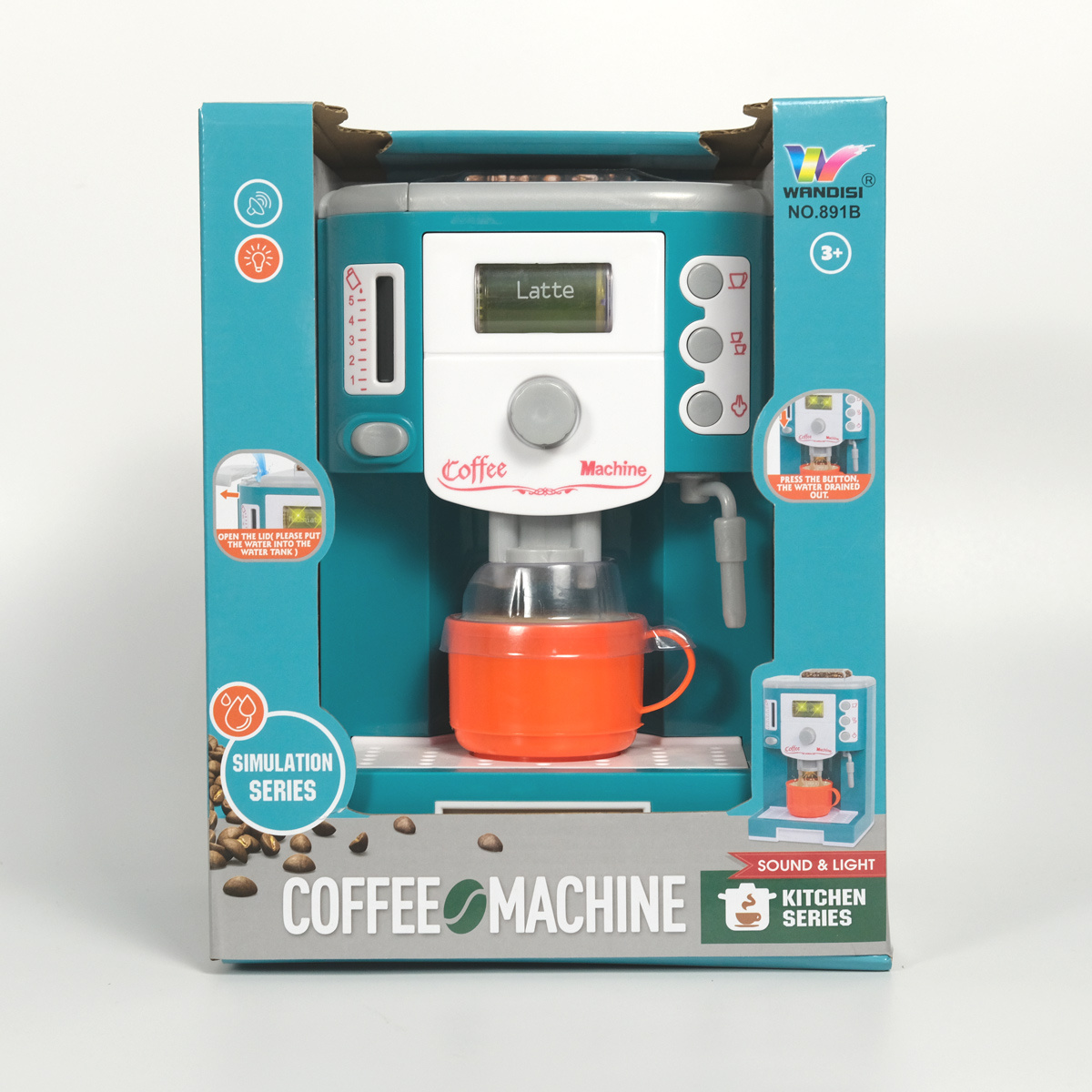 Kids Coffee Machine Toy Set Kitchen Toys Simulation Food Bread Coffee – Ash  Tree Coffee