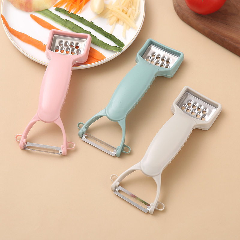 1pc Multifunctional Stainless Steel Peeler, Double-headed Grater &  Vegetable Peeler 2-in-1 Kitchen Tool