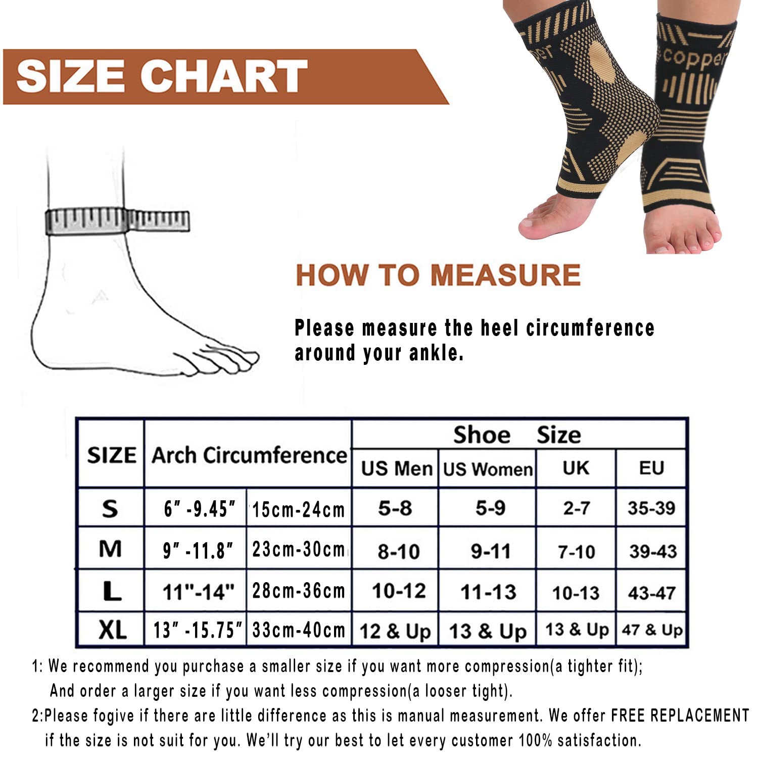 Copper Compression Socks Perfect For Plantar Fasciitis Temu