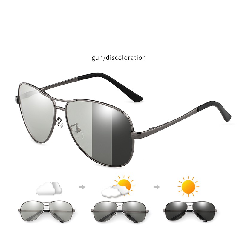Unisex Trendy Polarized Aviator Sunglasses With Case For Outdoor Sports Cycling Fishing Driving