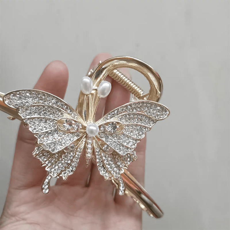 Butterfly Chain Hair Accessories Hair Clip Crab Clips Butterfly Hair Claw