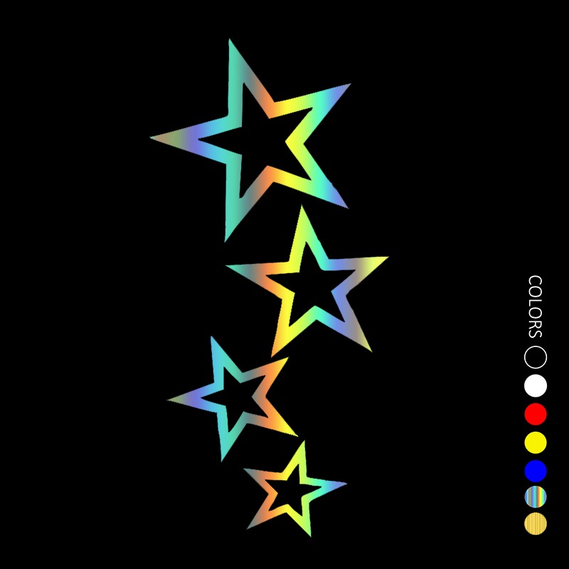 Colorful Star Stickers