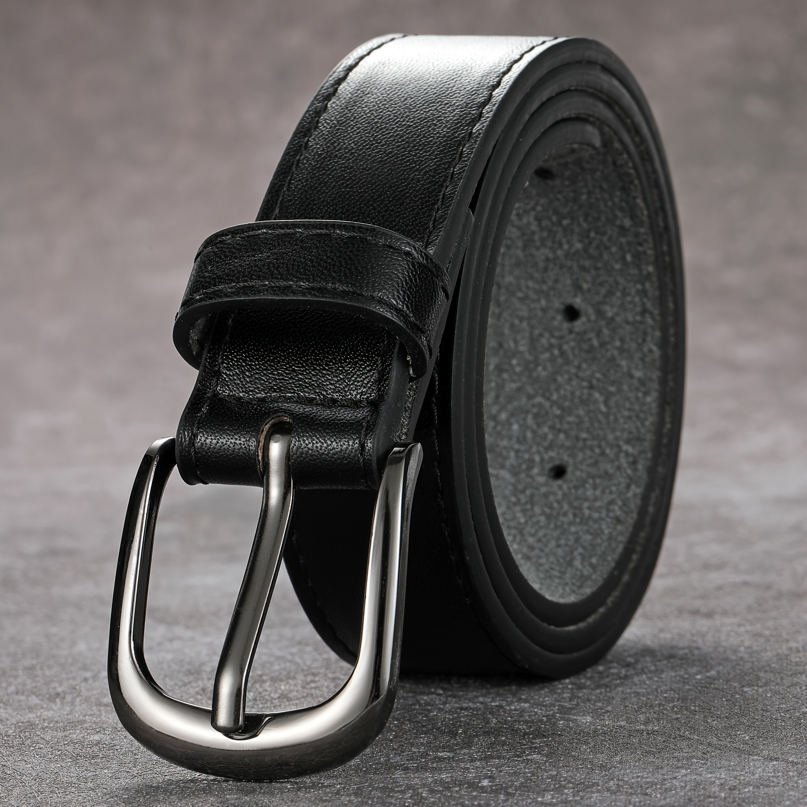 

Boy's Pin Buckle Casual Black Belt, Ideal Choice For Gifts