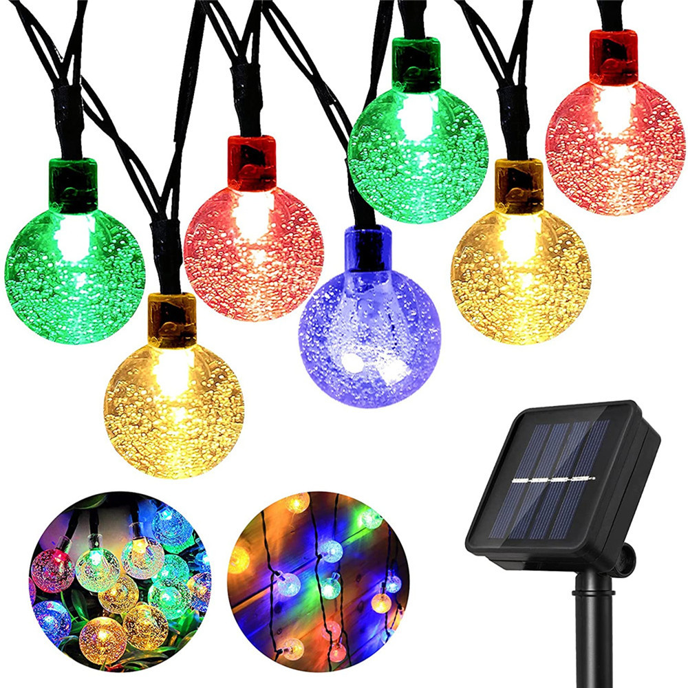 the illuminated garden solar bubble string lights