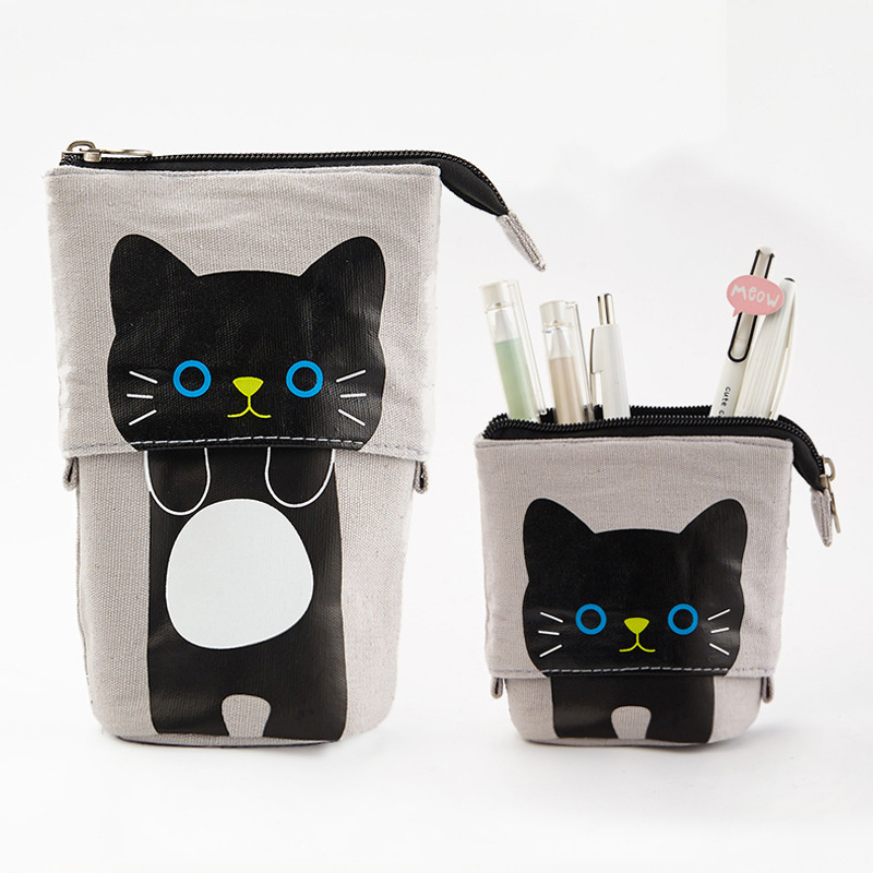 Wholesale Transformer Stand Store Pencil Holder Canvas PU Cat