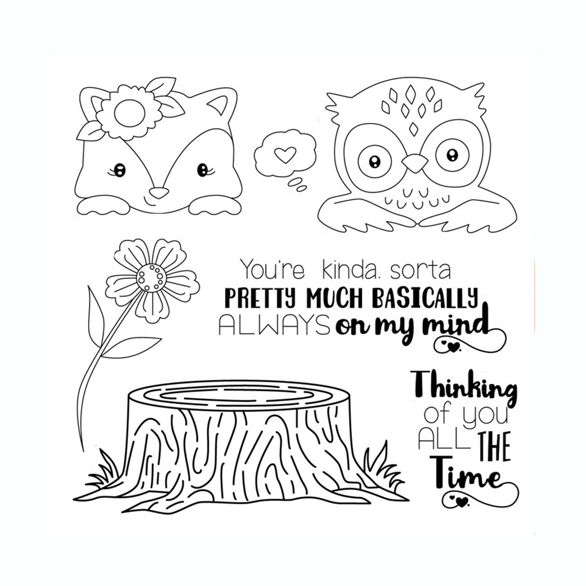 Magic Book Clear Stamps for Card Making, Cats Animal Clear Rubber
