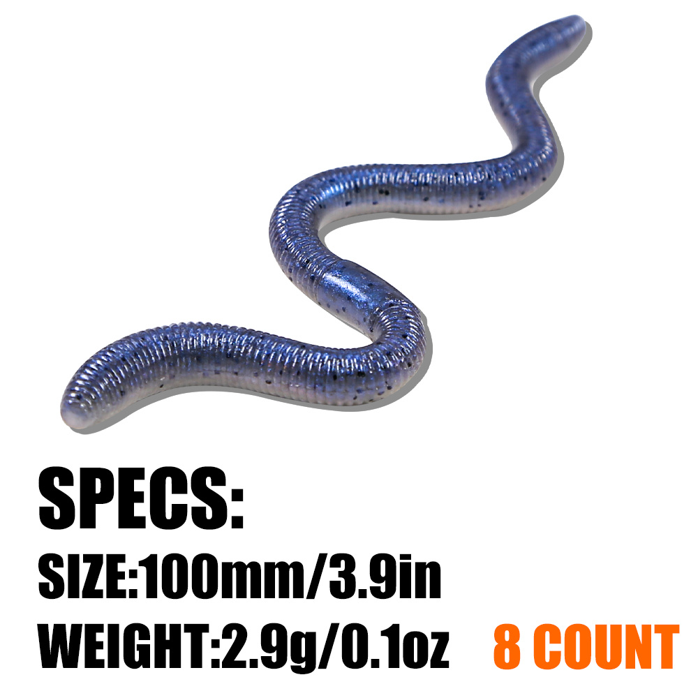 Bag B u Worm Soft Lures Fishing Artificial Silicone Baits - Temu