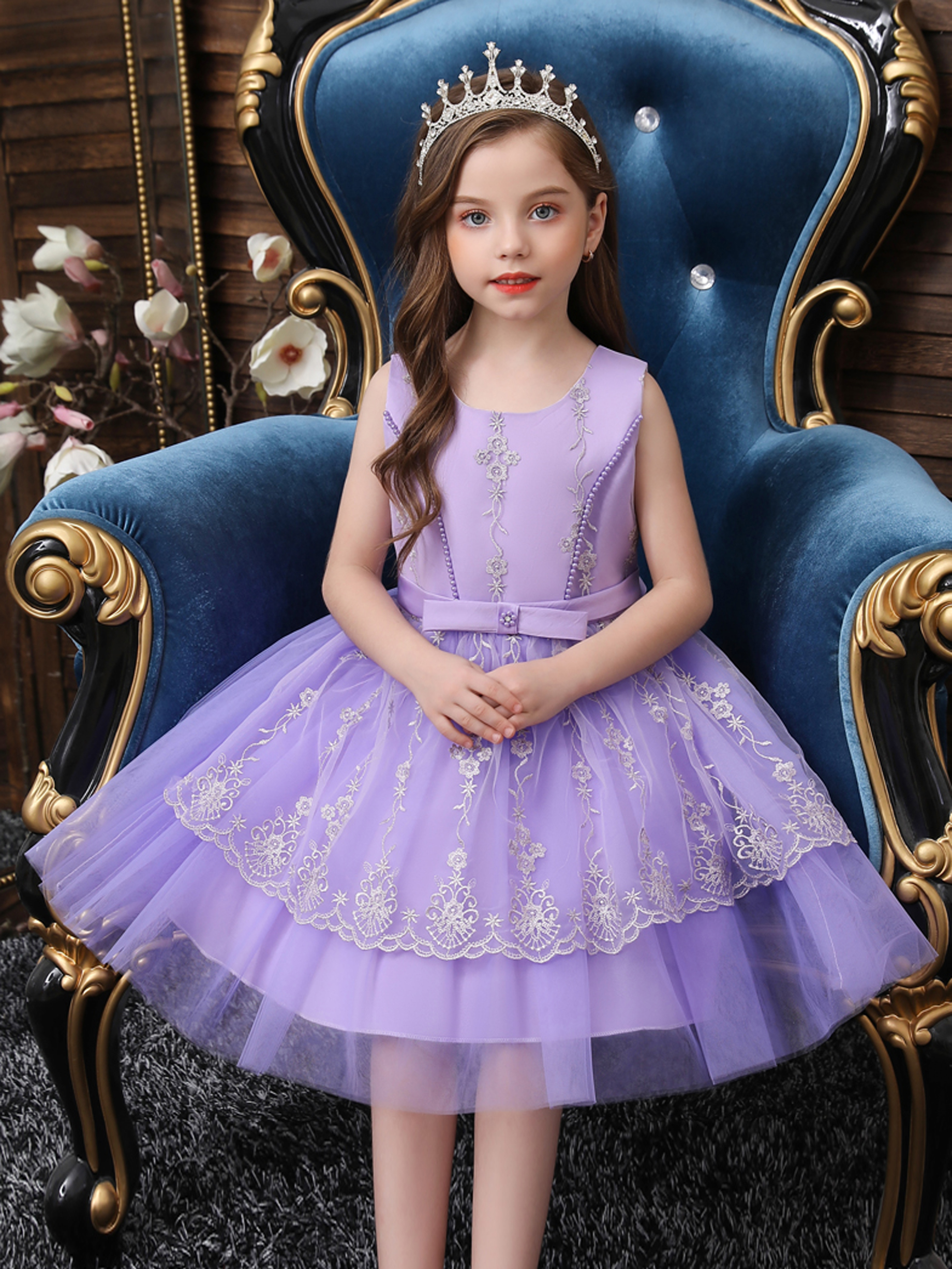 Purple Princess Dress for Girls