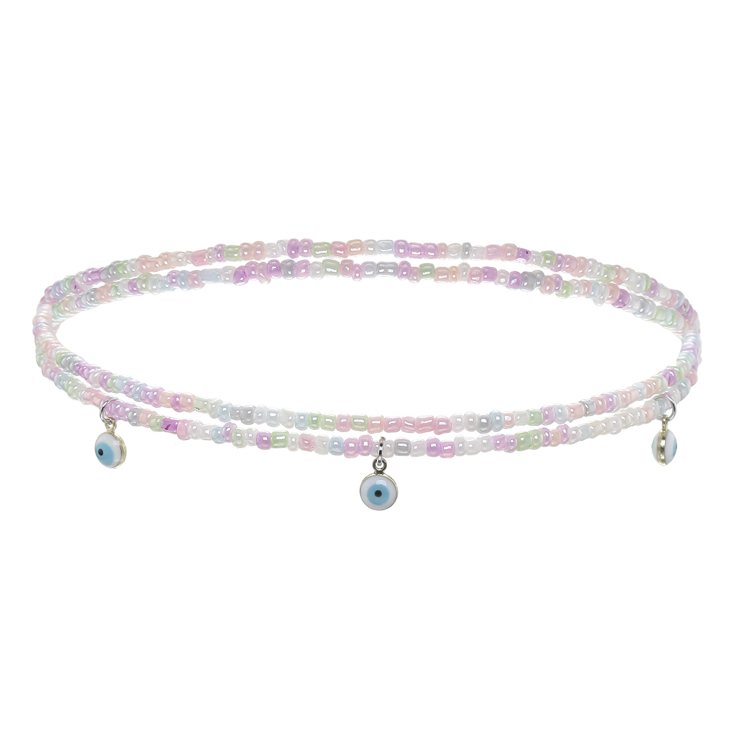 Colorful Beaded Body Chain Elastic String Waist Chain
