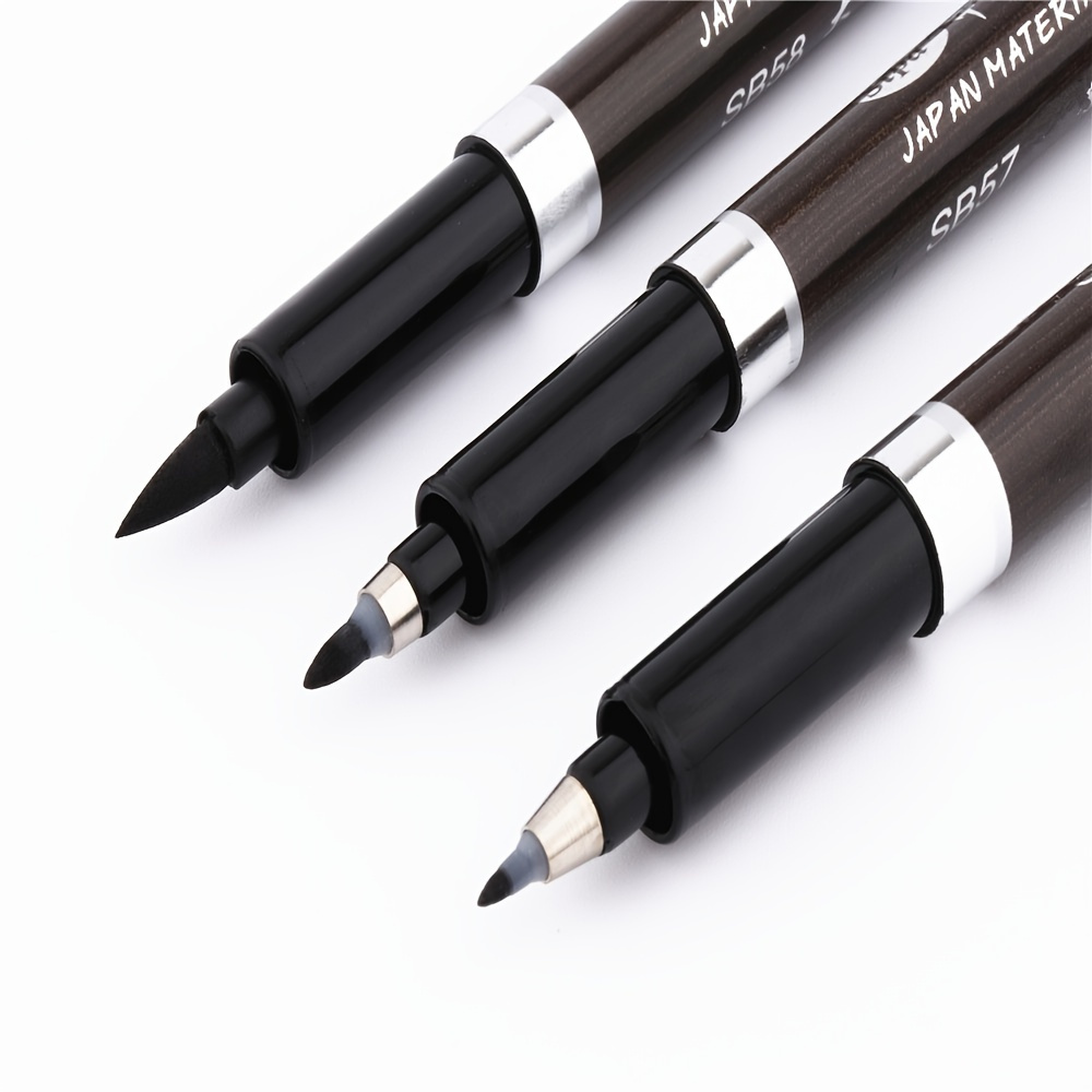 

3pcs Black Durable Calligraphy Pen For Small Regular Script