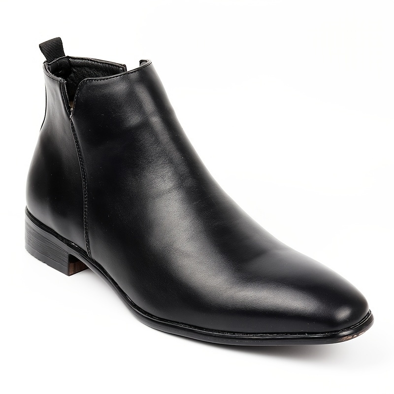 Men's Fashion Faux Leather Zipper Chelsea Boots Don't Miss These
