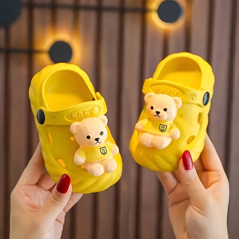 

Baby Bear Design Clogs, Eva Soft Sole Anti Slip Indoor Outdoor Sandals Slippers Slides Shoes