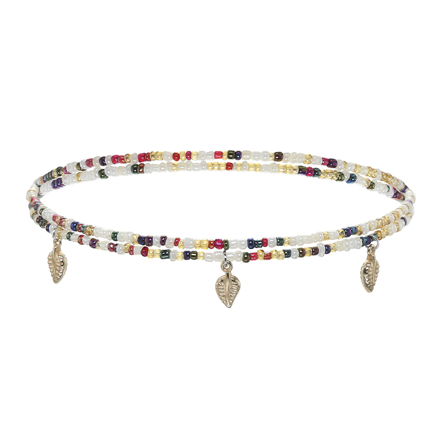 Colorful Beaded Body Chain Elastic String Waist Chain