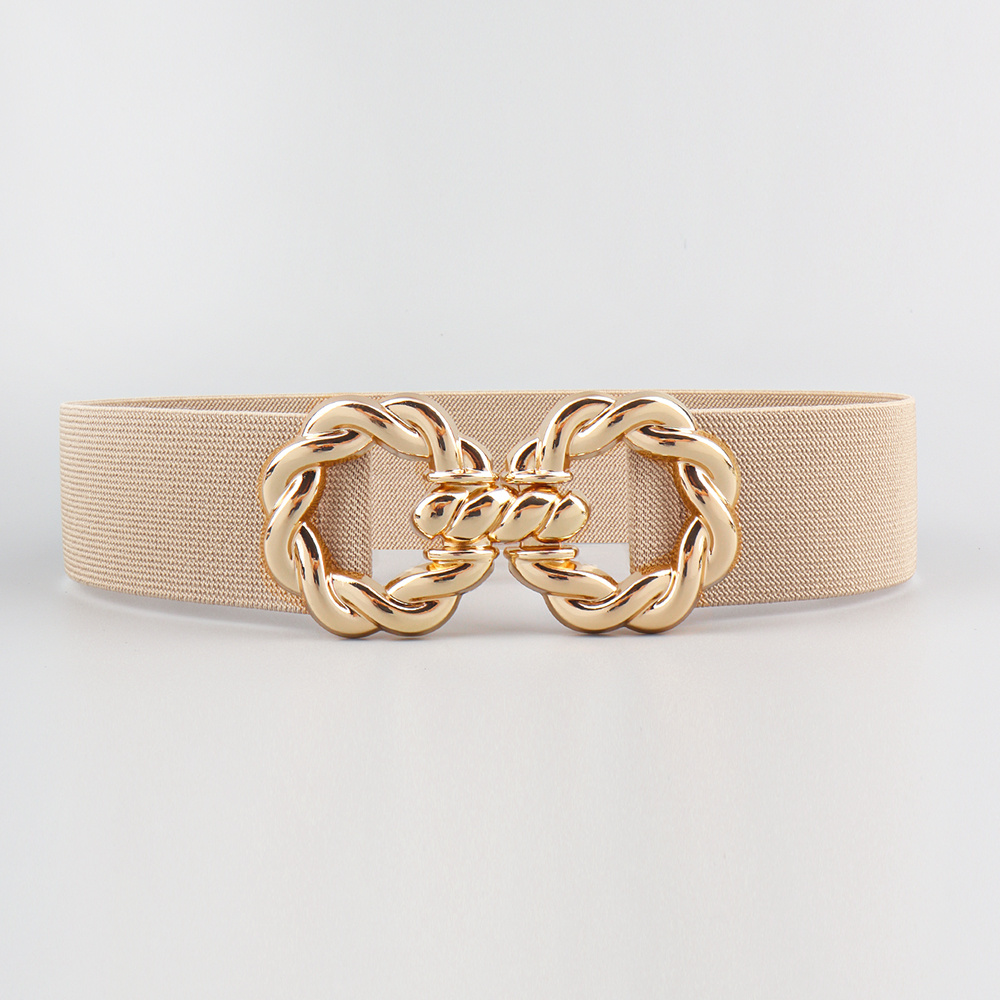 Golden Double strand Elastic Women's Belt Buckle Women's - Temu Canada