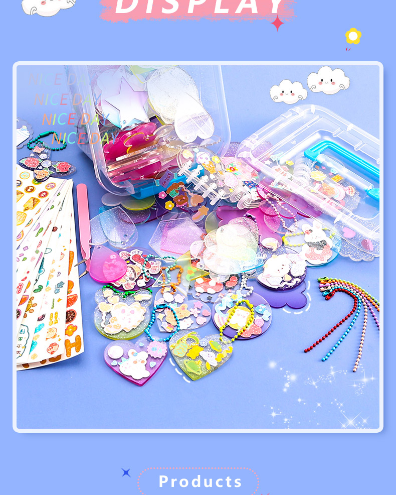 10 Acrylic Keychain Blanks, Clear DIY Rectangles, 10 Rings (3 in, 20  Pieces) 