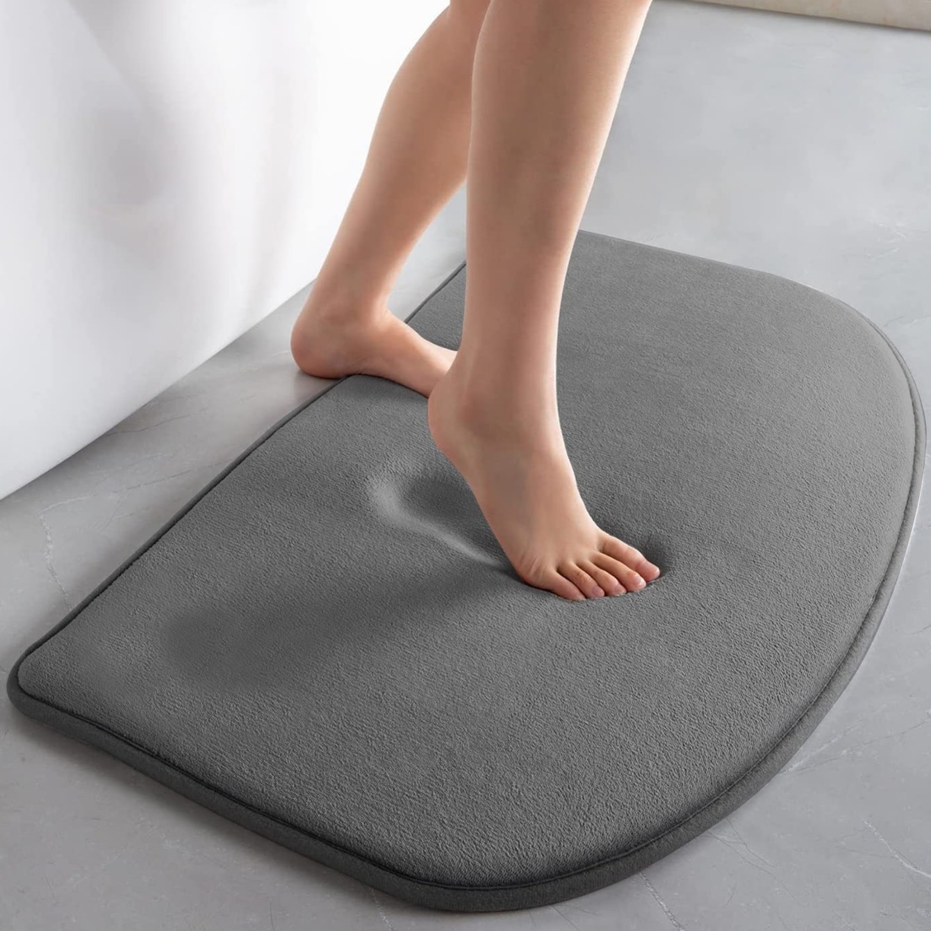 1pc Solid Color Sponge Bath Mat Shop Now For Limitedtime Deals
