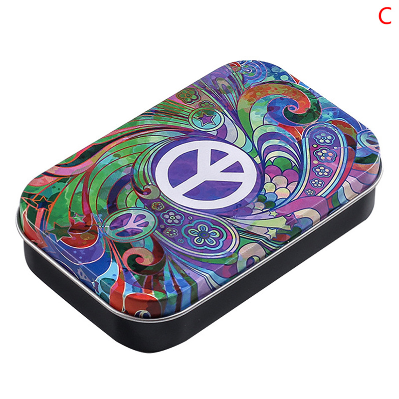 Portable Size Tin Modern Subliminal Metal Tin Cigarette Rolling