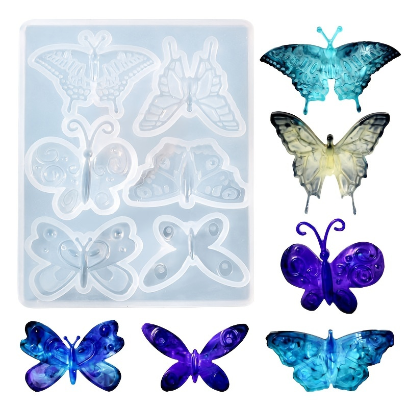 Wholesale Butterfly Straw Topper Silicone Molds Decoration 