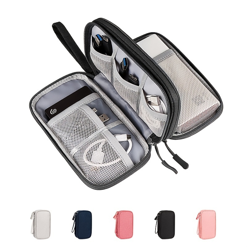Travel Cable Bag Portable Digital Usb Gadget Organizer Charger Wires  Cosmetic Zipper Storage Pouch Electronic Organizer For Travel College Dorm  Essentials