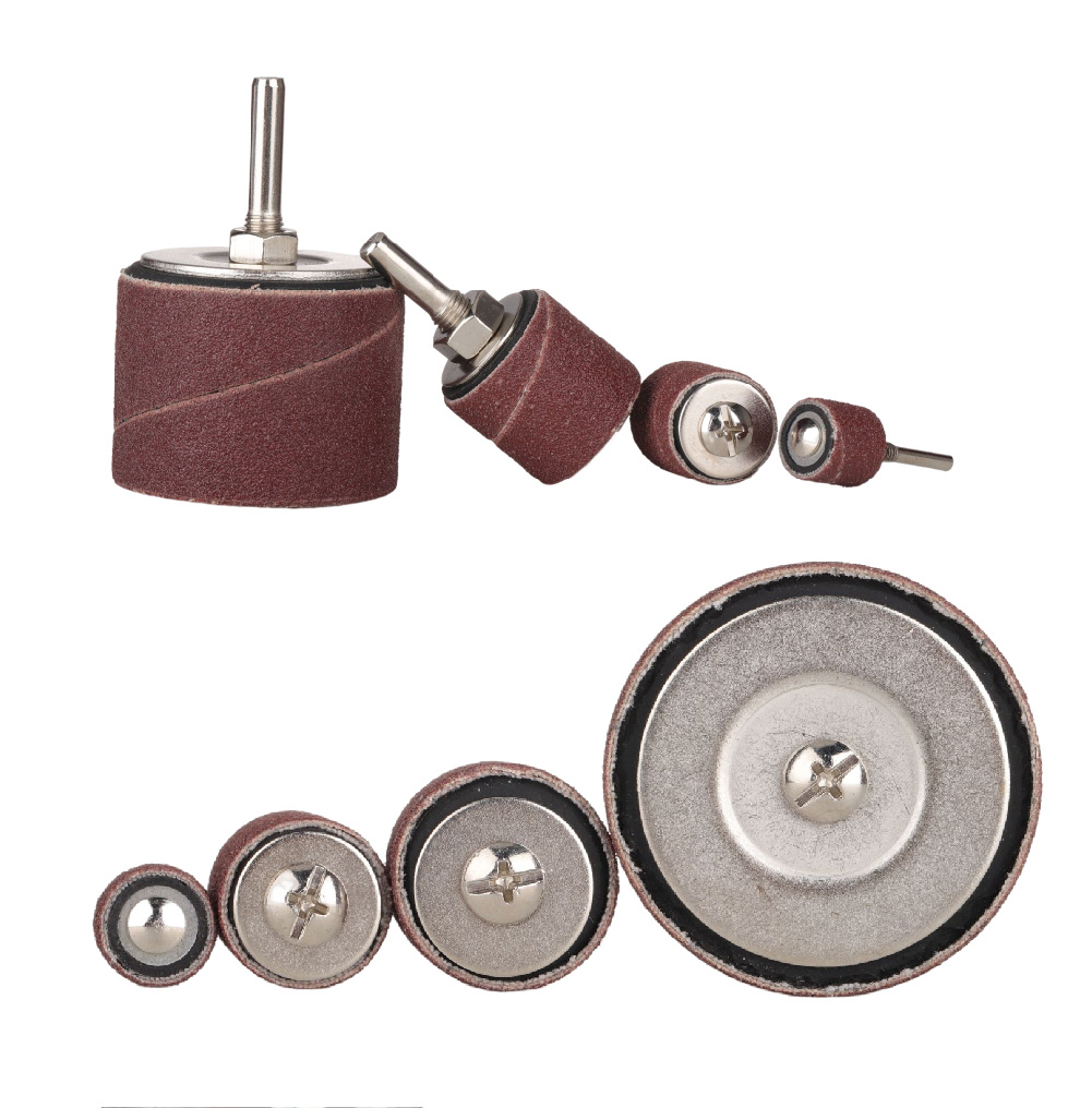 Kit Tambour De Ponçage 20 Pièces - 4 Tailles (1/2 à 1,5”) - Manchons 80/120 Grains - Pour Outils Rotatifs