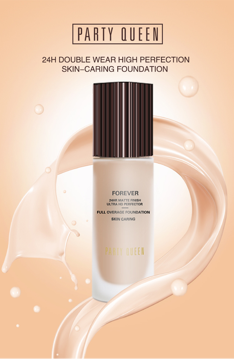 6-color Flawless Liquid Foundation, Long Wear Full Coverage Foundation  Cream For Even Skin Tone - Temu