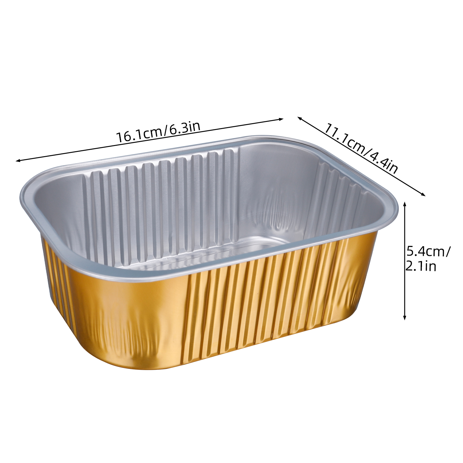 Long Gold Foil Thickened Disposable Pans Aluminum Foil Air Fryer