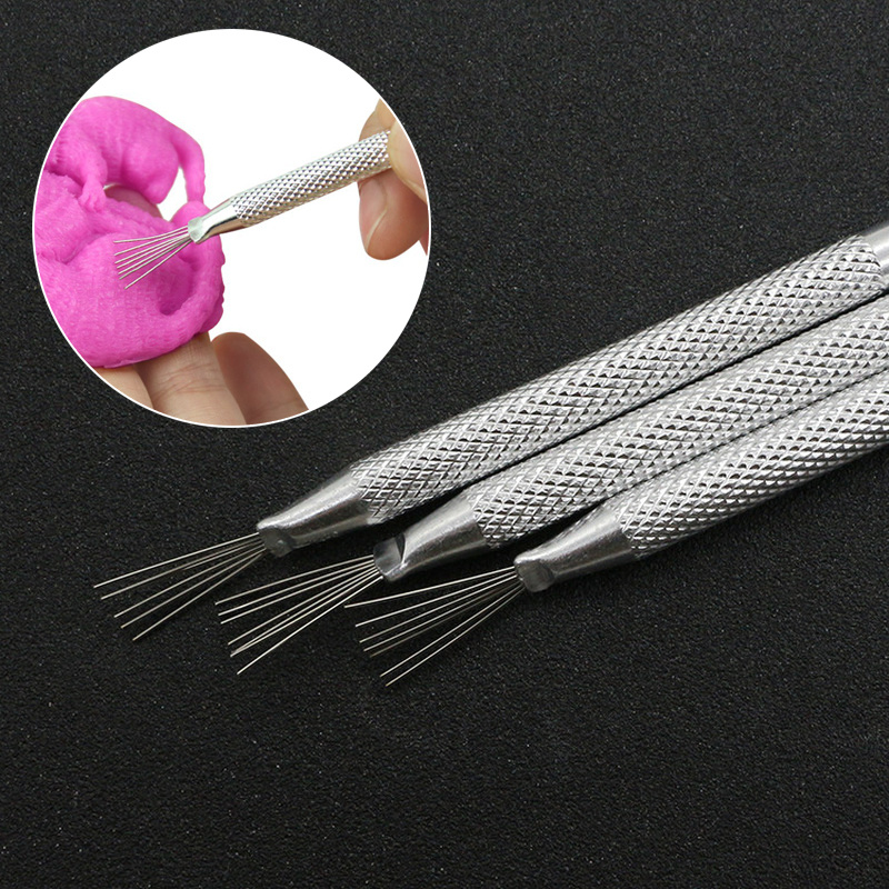 7 Pin Feather Wire Texture Pro Needle Pottery Clay Tools Sculpting