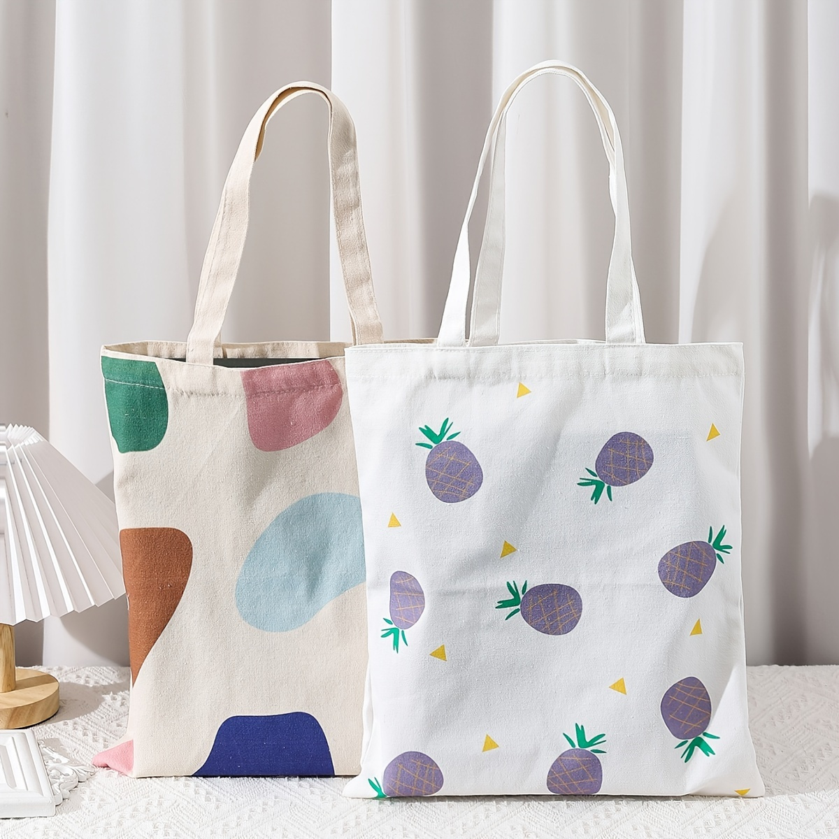 Patterned tote bag hot sale