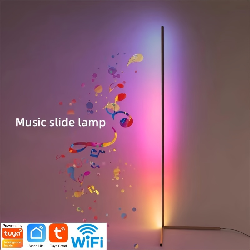Tuya Wifi Indoor Home Decor Smart Corner Floor Standing Standard Lamp
