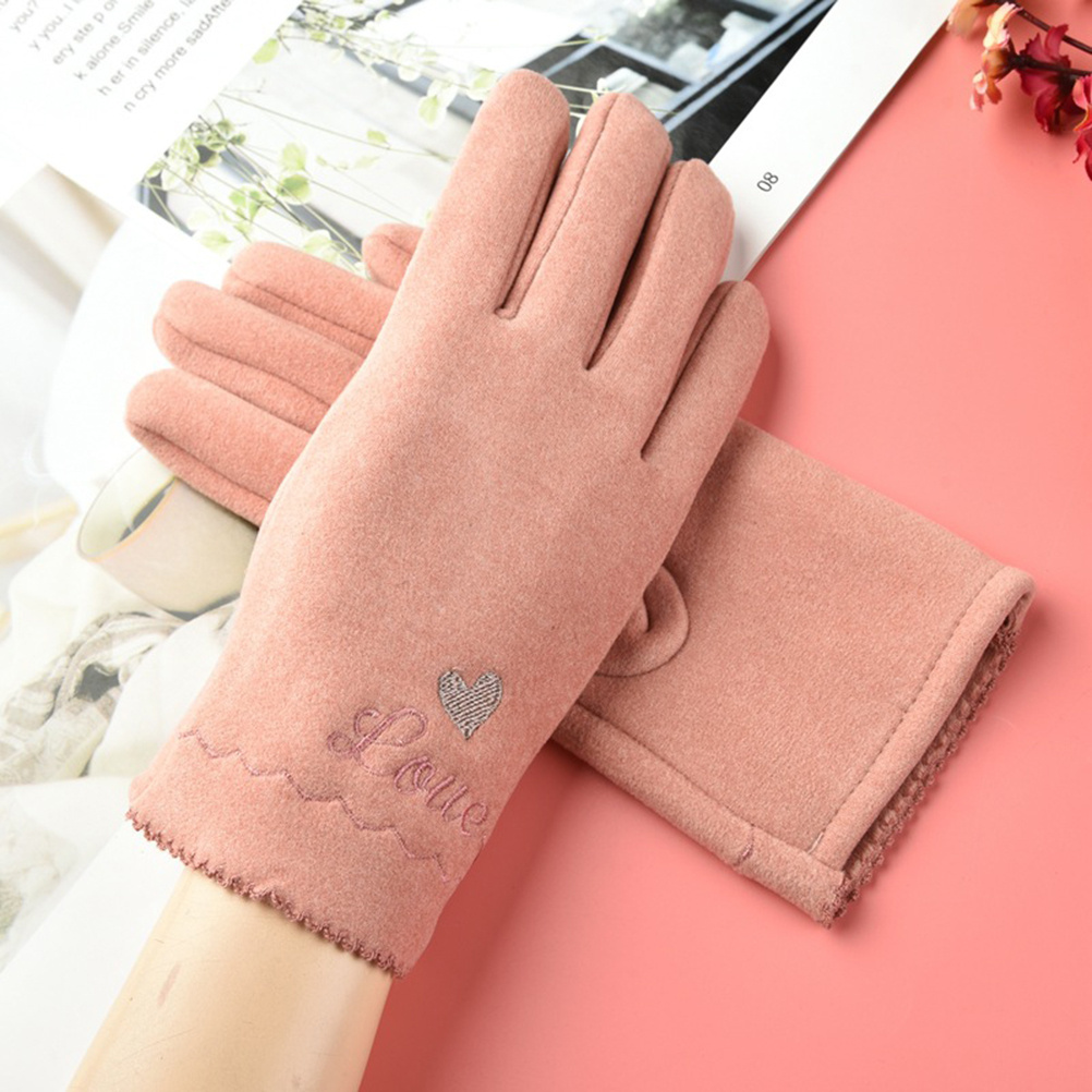 Gants en cuir pour femmes, pour écran tactile, confortables et chauds,  Protection contre le froid, pour l'hiver - AliExpress