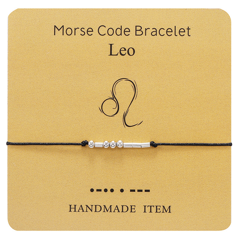 Morse Code Bracelet (orange string) | the-noticed-network