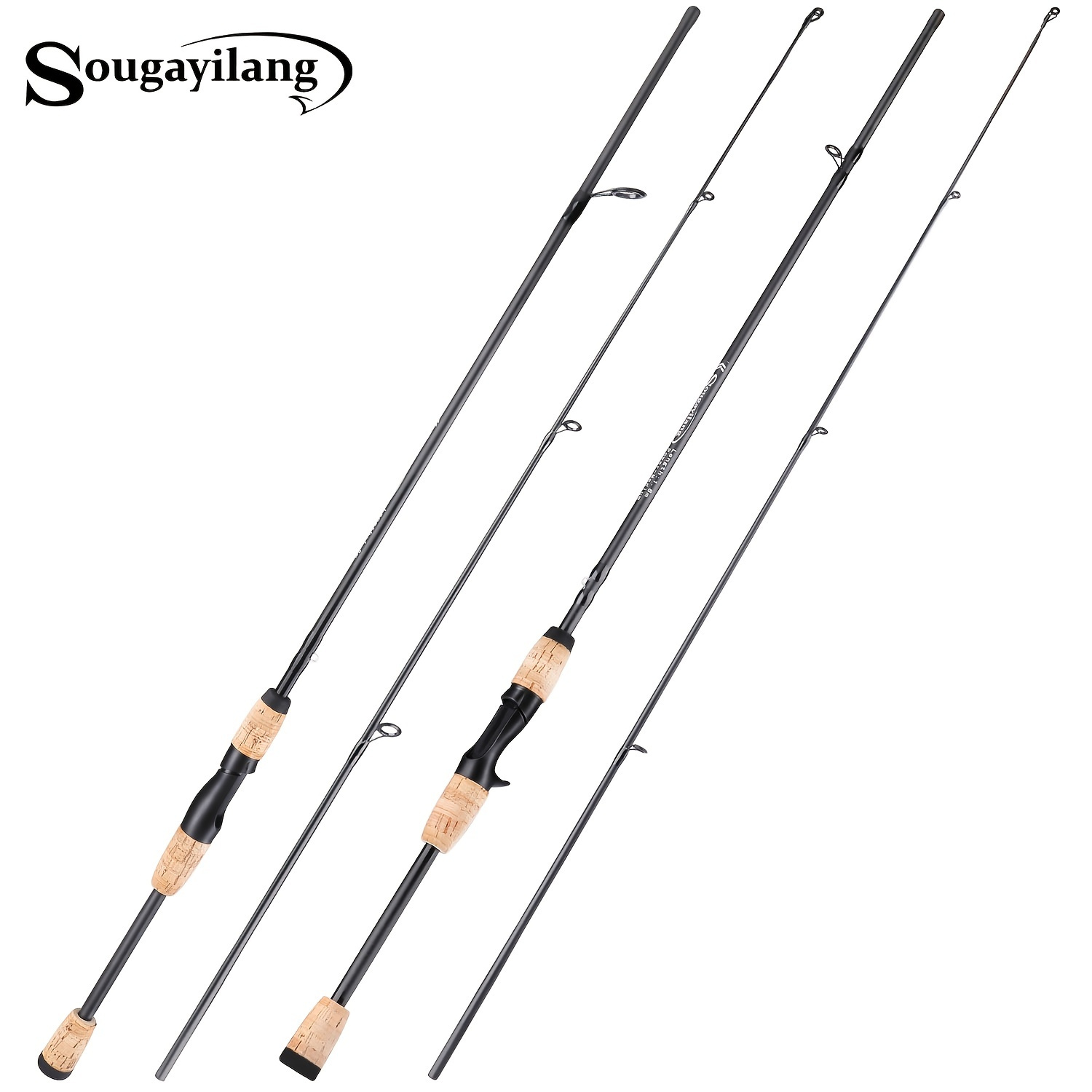 

Sougayilang Portable 2-section Spinning/casting Fishing Rod - Lightweight, Durable, And Versatile