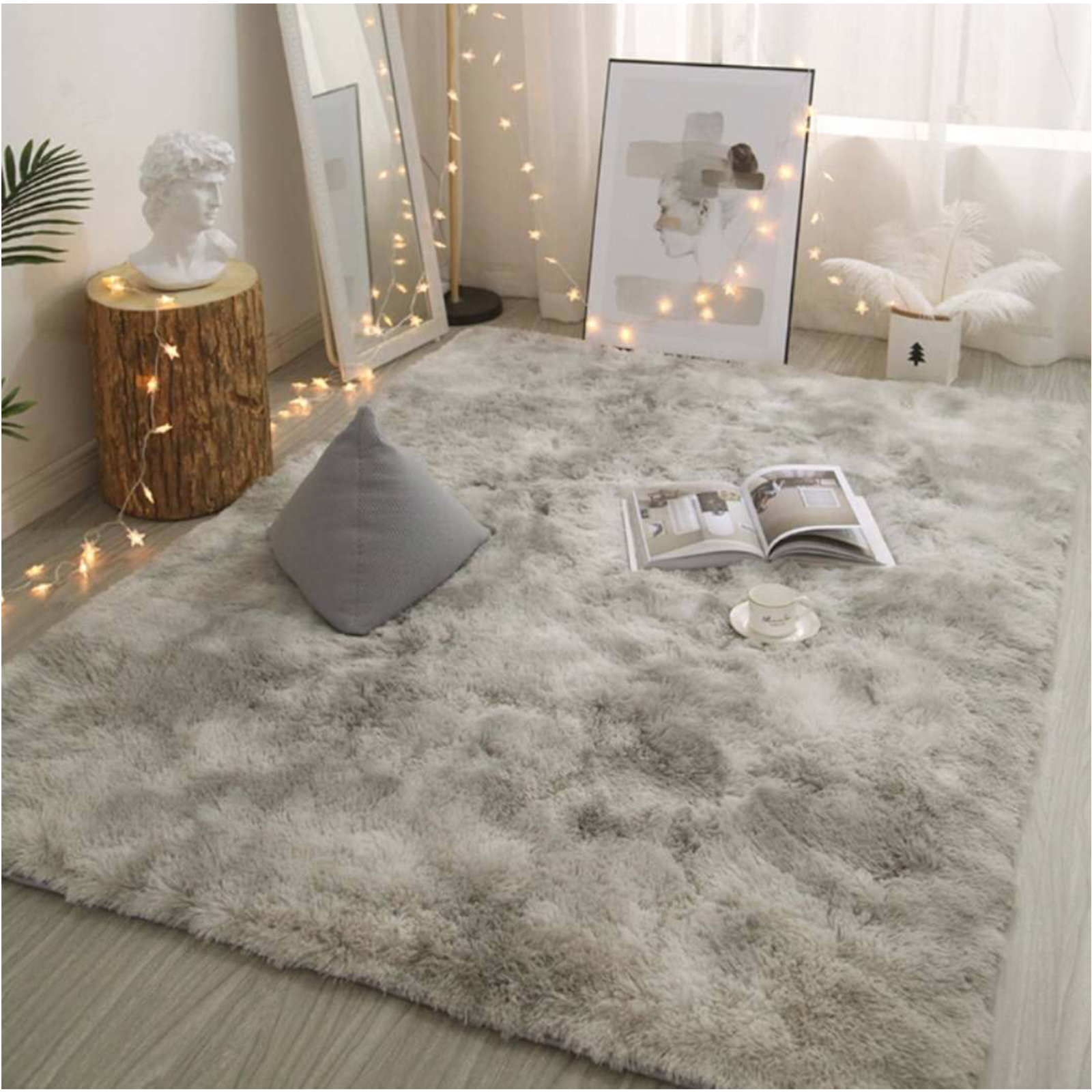 1pc ultra soft tie dye grey carpet gradient color silk pv velvet area rug for living room study bedroom 15 74x23 62 39 37x62 99 47 24x62 99 47 24x78 74 62 99x78 74 inches details 0