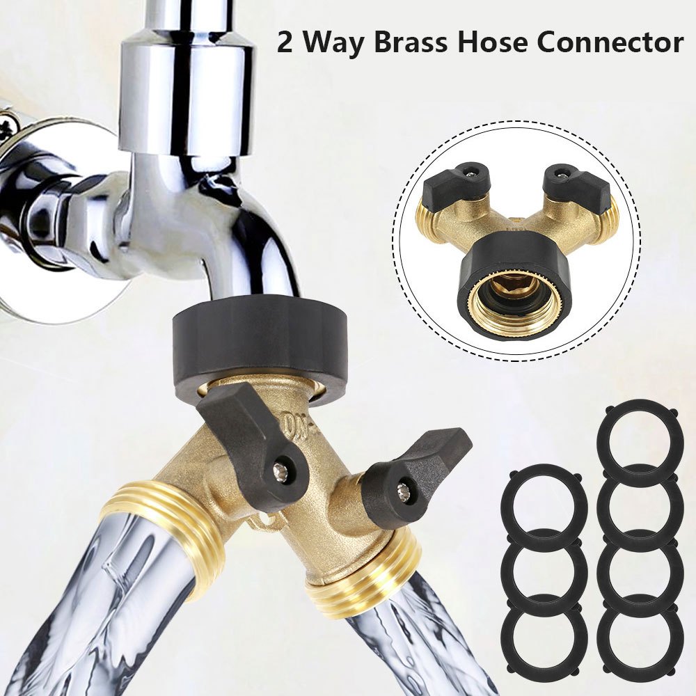 Heavy Duty Brass 2 Hose Splitter 7 Washers - Temu