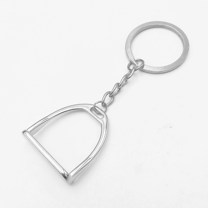 Image of Personality Stirrup Keychain Alloy Accessories For Loving Horse Sports Enthusiasts