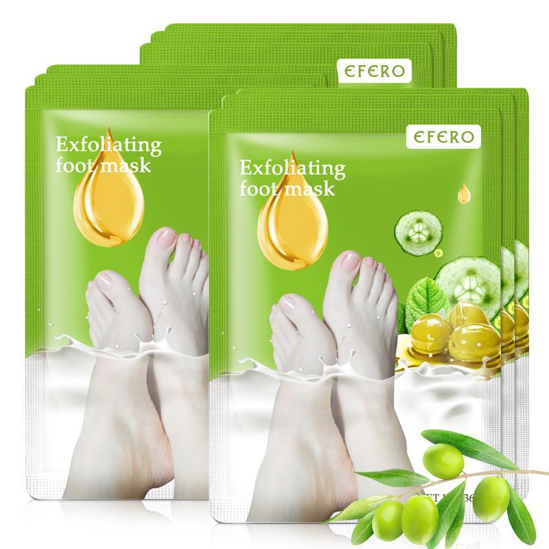 EFERO 3Pair=6PCS Peeling Foot Mask Exfoliating Scrub