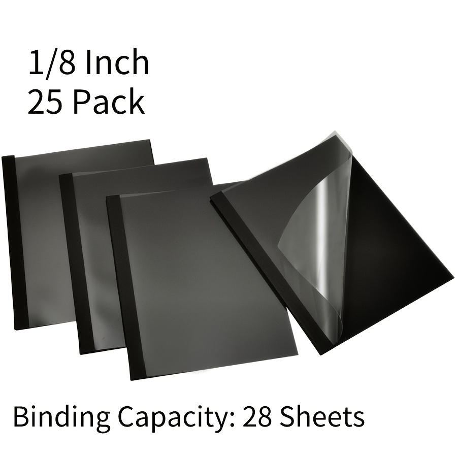 Binding Covers Set Gradient Color Pvc Binding Presentation - Temu