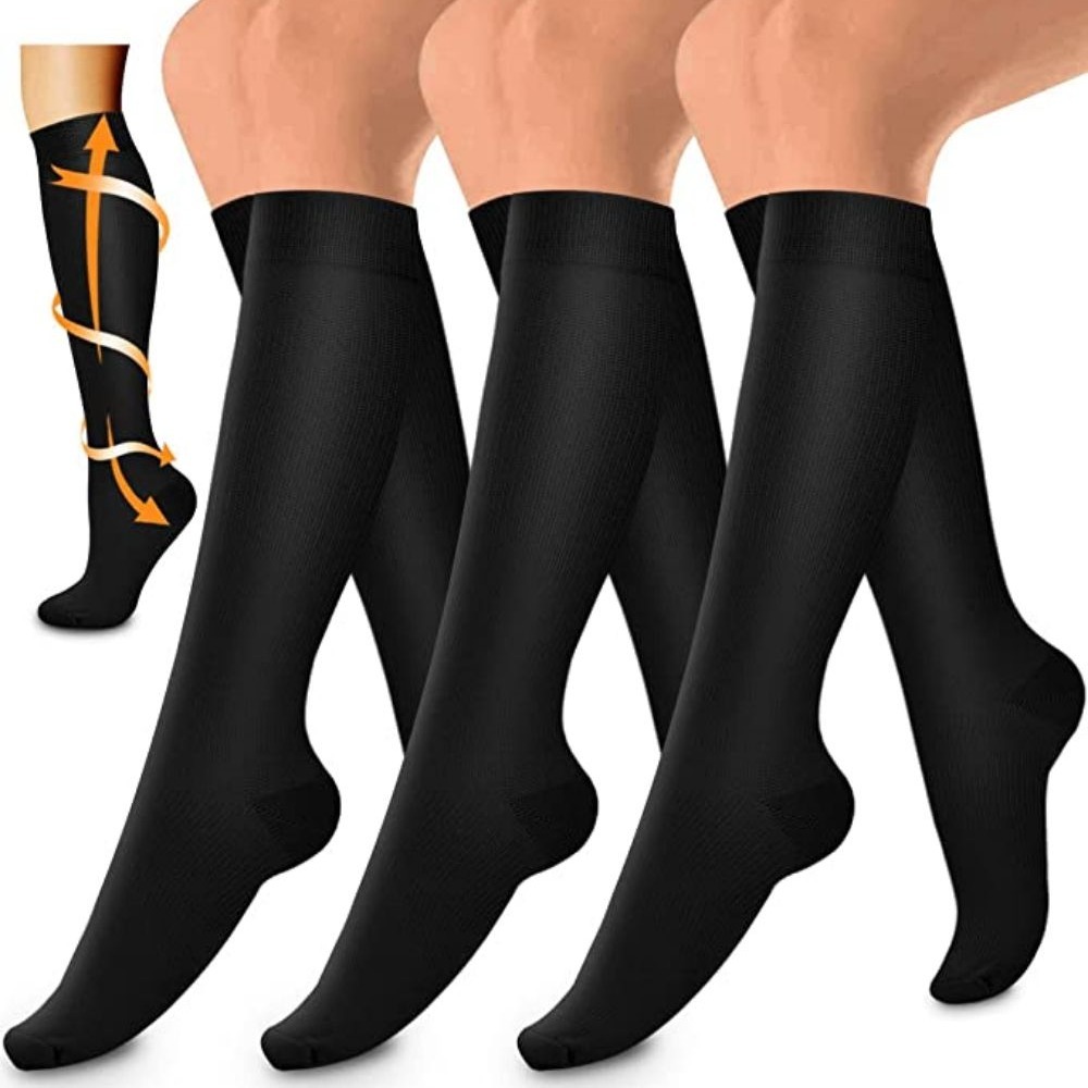 Thigh High Compression Stockings Graduated Pressure Socks - Temu Republic  of Korea